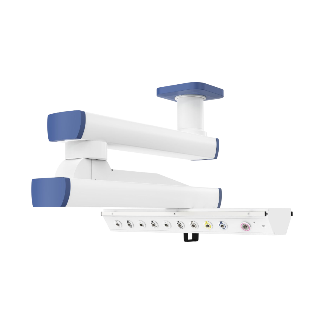 Потолочная медицинская консоль CADUCEUS C2E-AL двухплечевая