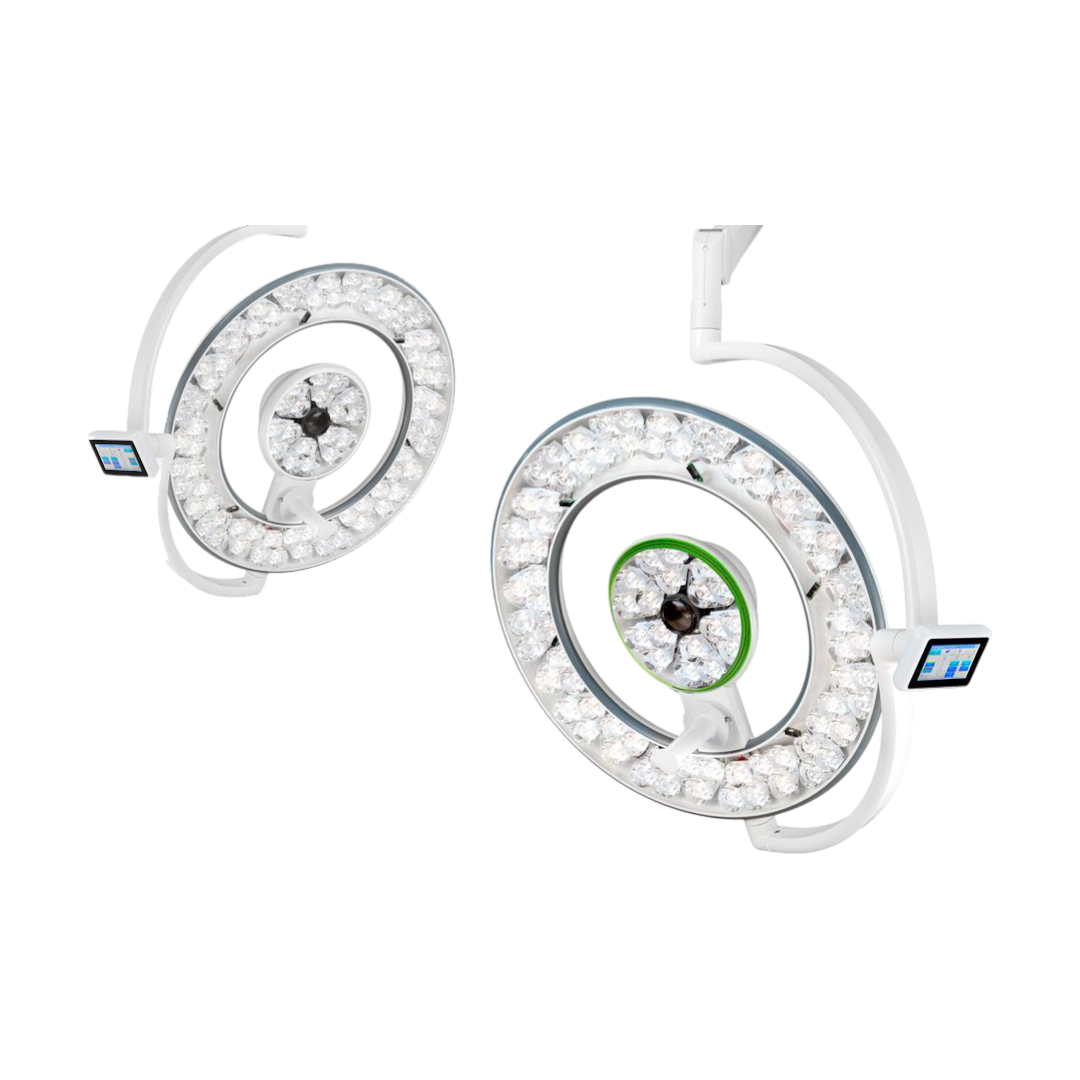 Светильник хирургический двухкупольный Merivaara DUO Q-Flow 4 + Q-Flow 6