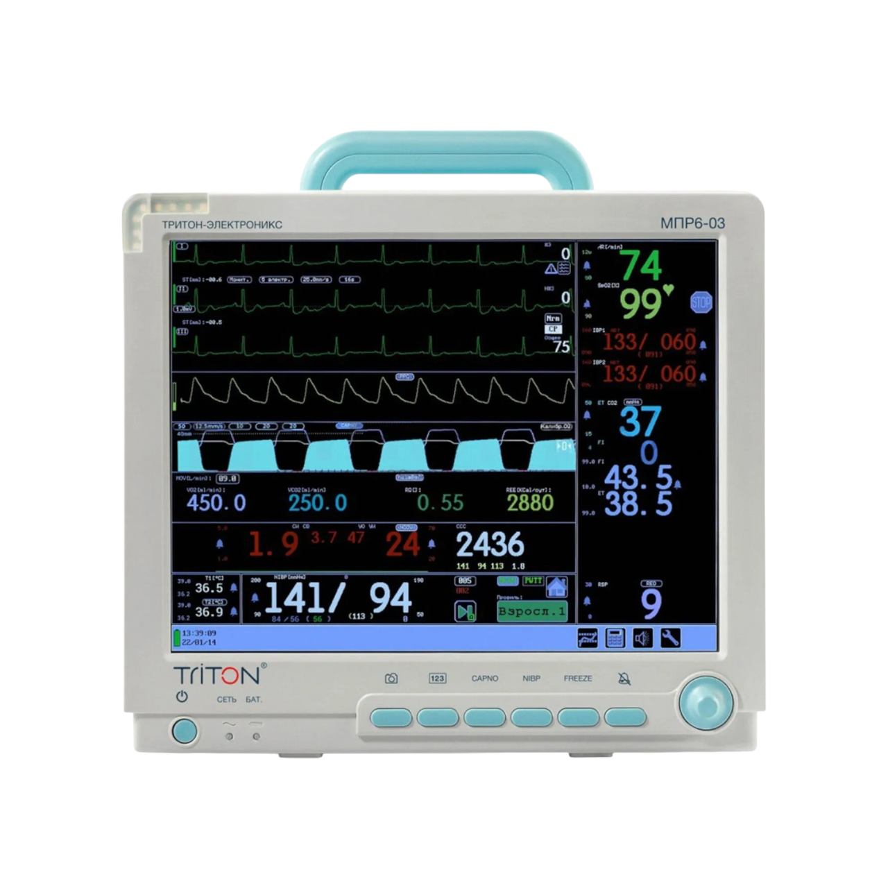 Монитор анестезиологический Тритон МПР6-03